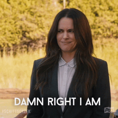 Yes I Am Stevie Budd GIF by Schitt's Creek - Find & Share on GIPHY