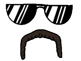 Party Sunglasses Sticker by thomasdeben