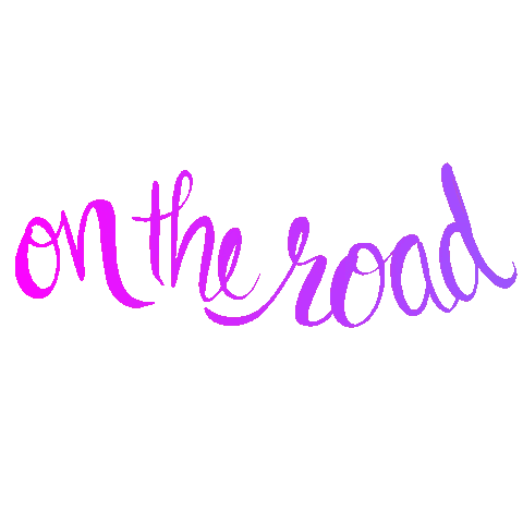 Road Trip Illustration Sticker