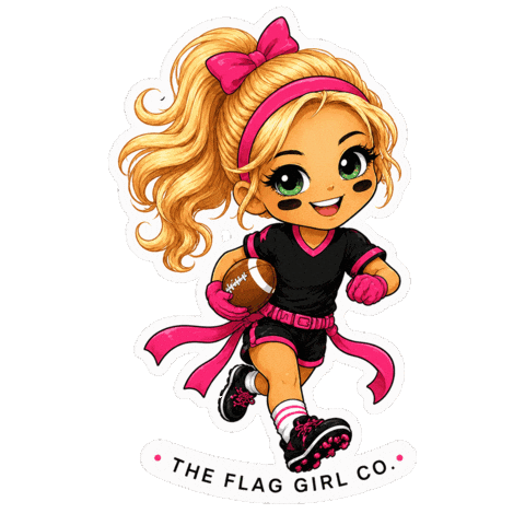 Flag Football Sticker by The Flag Girl Co