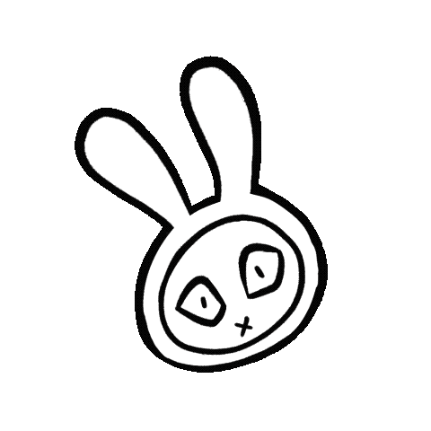 Bunny Scene Sticker by Buglung