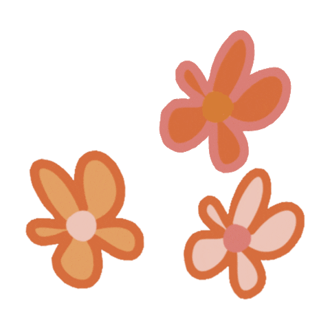 Pink Flowers Sticker by Sheridan Rose Co.