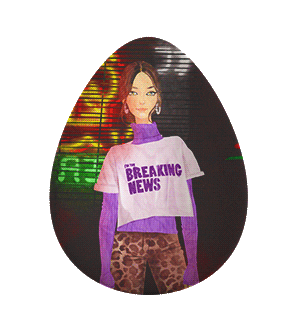 Breaking News 47 Japon Mila Sticker by 47street