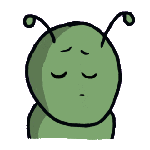 Sad Bug Sticker by Em Beihold
