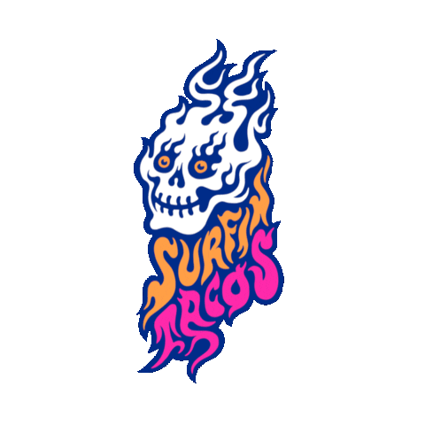 Surfin Tacos Sticker