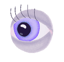 Sad Eyes Sticker by melindeer