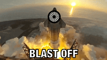 Blast Off Mantle GIF by :::Crypto Memes:::