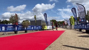 Cross Running GIF by Angers