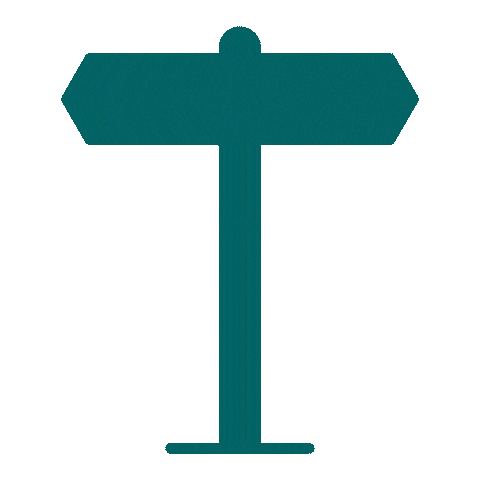 Location Teal Sticker by BismarckStateCollege