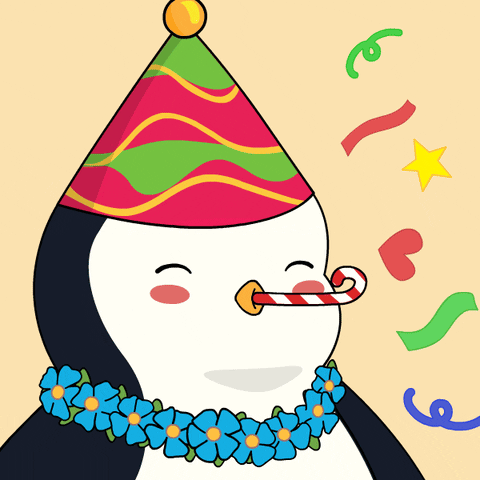 Celebrating Happy Birthday GIF by Pudgy Penguins