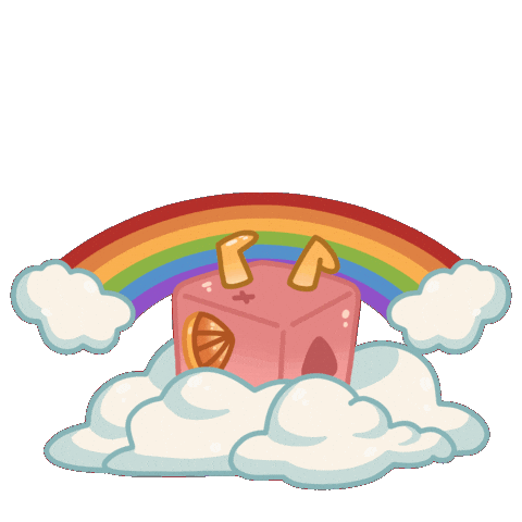 Rainbow Clouds Sticker by Mr.io Games