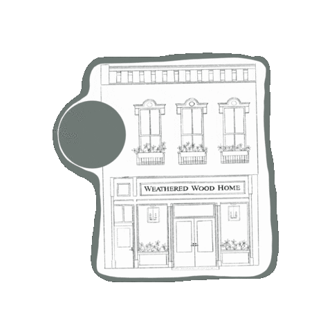 Weathered Wood Home Sticker