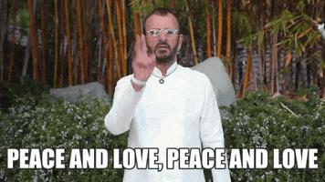 peace and love GIF