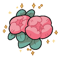 Pink Flowers Sticker