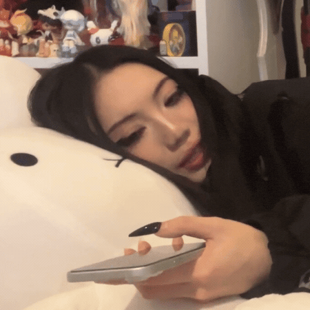 Sleepy Beautiful Girl GIF