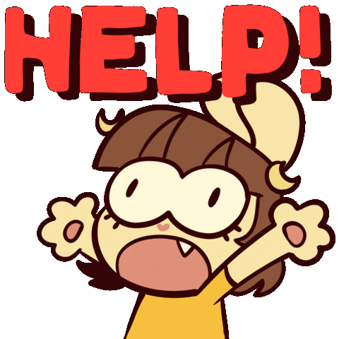 Scared Bunny Sticker