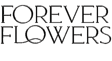 Foreverflowers-Black Sticker by Schaham Home