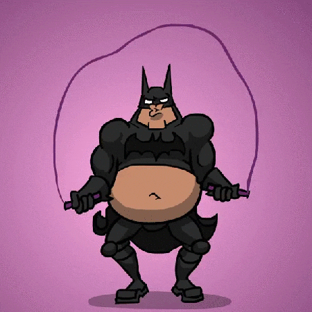 batman belly GIF