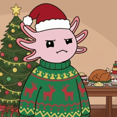 Christmas Eating GIF