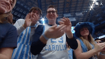 Jumping Lets Go GIF by UNC Tar Heels