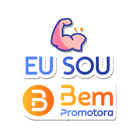 Azul Euamo Sticker by Bem Promotora