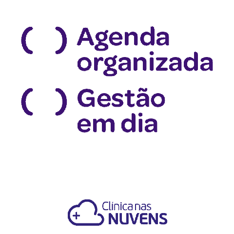 Agenda Clinica Sticker by Clínica Nas Nuvens