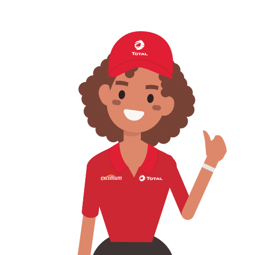 Total Excellium Bonjour Sticker by Total Dominicana