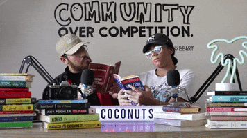Books Reading GIF by Dos Cocos Locos Productions
