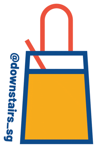 downstairs_sg Sticker