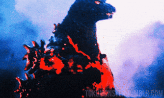 Godzilla Burning GIF