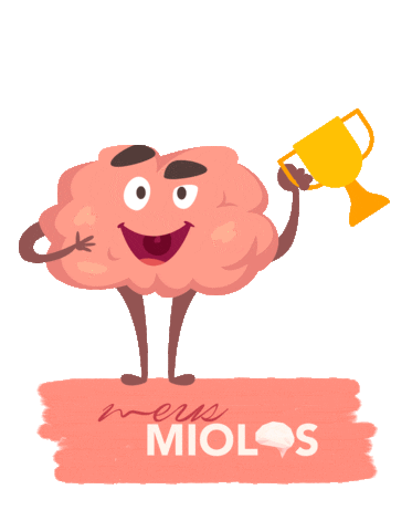 Brain Vencer Sticker by Meus Miolos