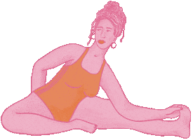 Women Yoga Sticker
