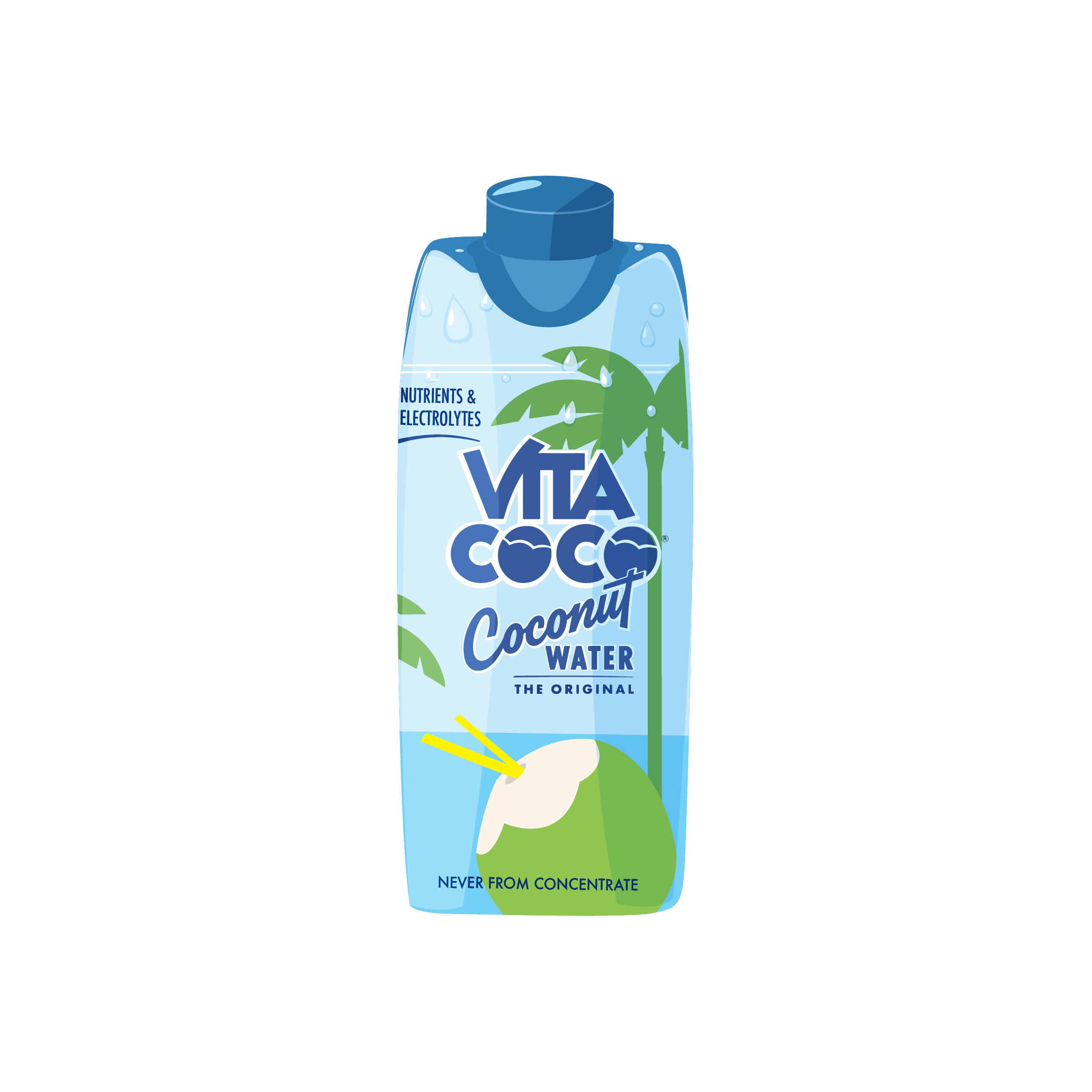 Coconut Water Sticker by Vita Coco for iOS & Android GIPHY