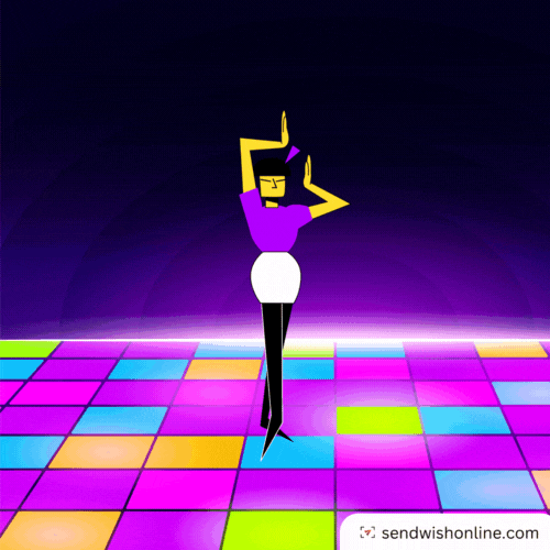 Happy Lets Dance GIF by sendwishonline.com