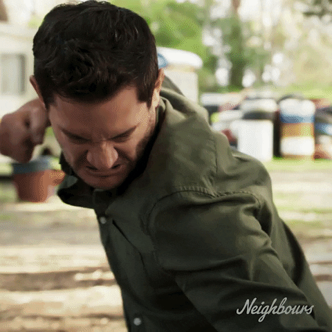 Angry Rob Mills GIF by Neighbours (Official TV Show account)