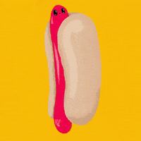 Hot Dog Food GIF by Kev Lavery