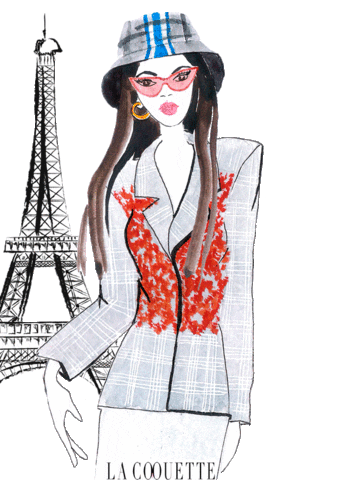 Tour Eiffel Paris Sticker by La Coquette Italienne