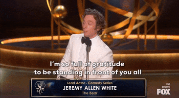 Jeremy Allen White Thank You GIF by Emmys