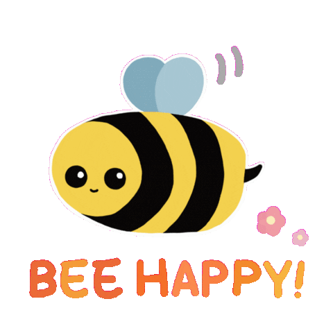 Be Happy Sticker by Babybluecat