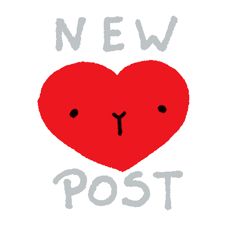Heart New Post Sticker