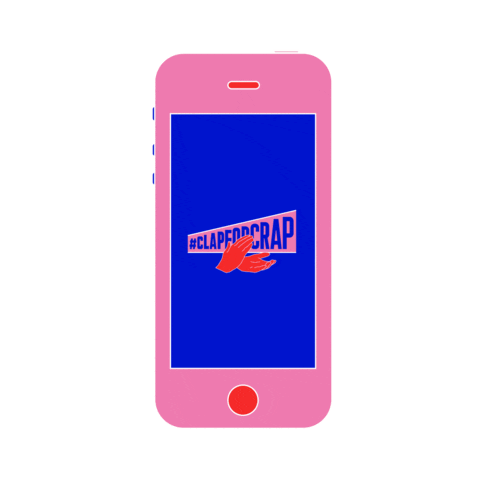 Pink Ringing Sticker by ClapForCrap