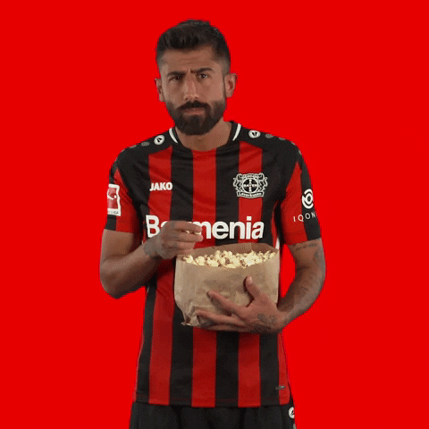 Kerem Demirbay Popcorn GIF by Bayer 04 Leverkusen