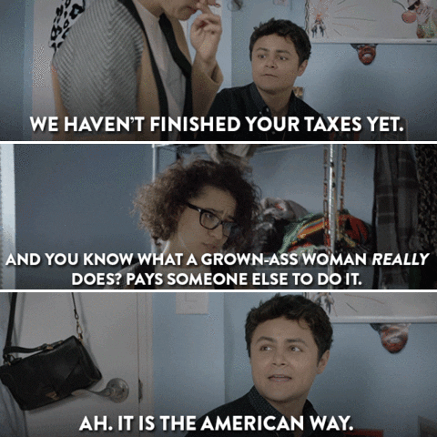 taxes accountants GIF by Broad City