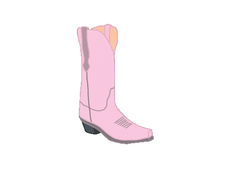 pink cowboy boots cartoon