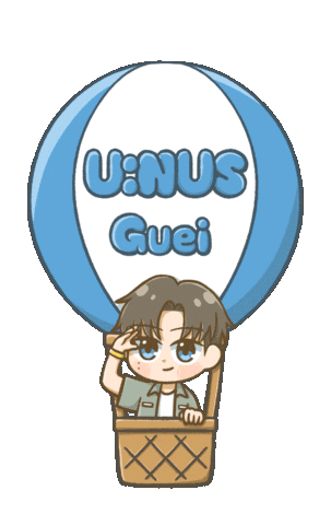 Unus Hot Air Ballon Sticker