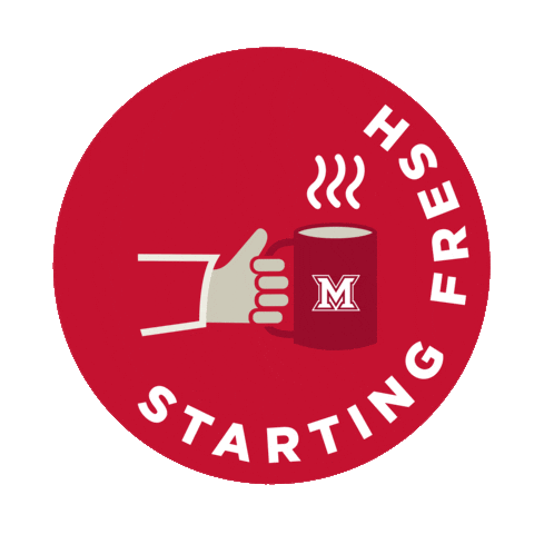 Back To School Wow Sticker by Miami University Regionals