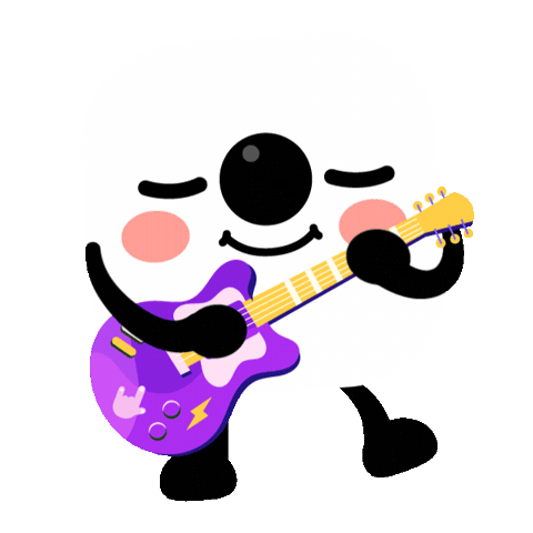 Guitar Sticker by 17LIVE