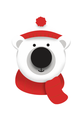 Polar Bear Christmas Sticker by Great Run