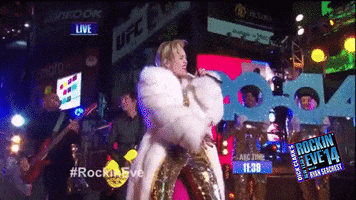 miley cyrus GIF by New Year's Rockin' Eve