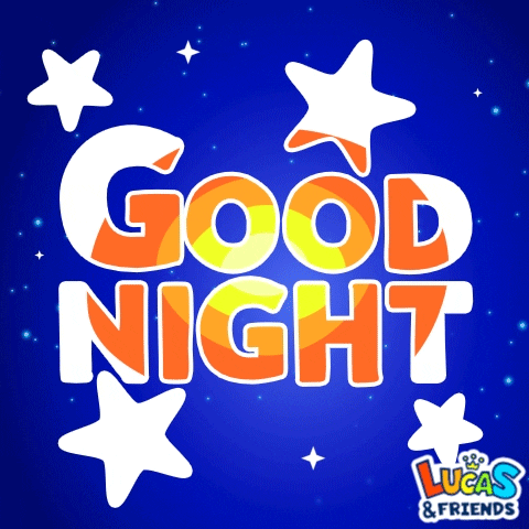 Good Night Buenas Noches GIF by Lucas and Friends by RV AppStudios